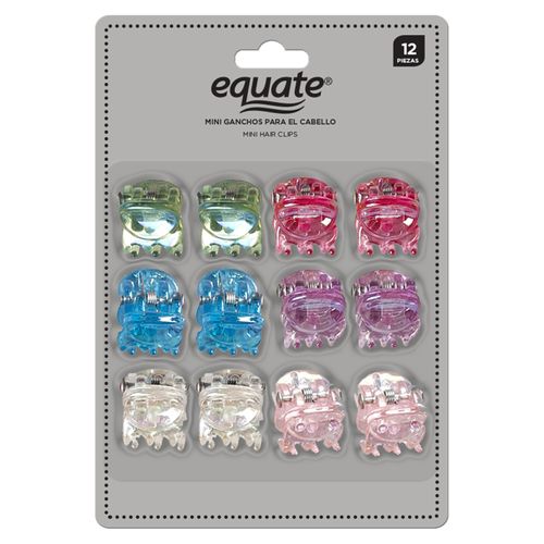 Mini Ganchos Equate Para El Cabello 12p