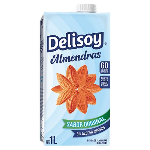 Bebida de Almendra Marca Delisoy Sin Azúcar - 1000 ml