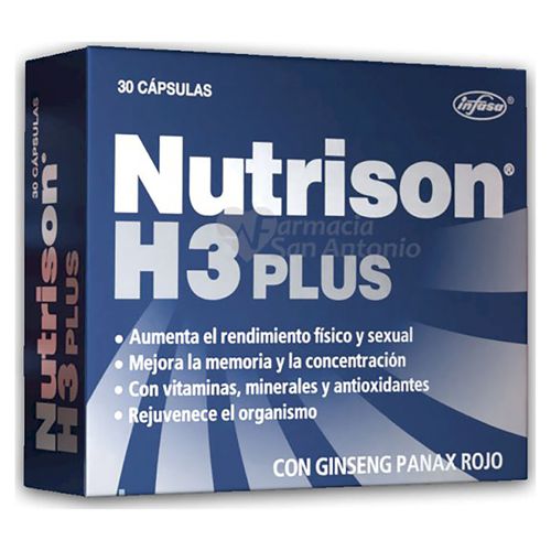 Capsulas Nutrison H3 Plus 30 Unidades  -Precio indicado por Unidad-