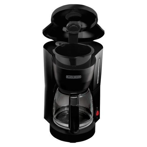 Cafetera Black + Decker con Jarra de Vidrio para 5 Tazas y Filtro Permanente, DCM601B