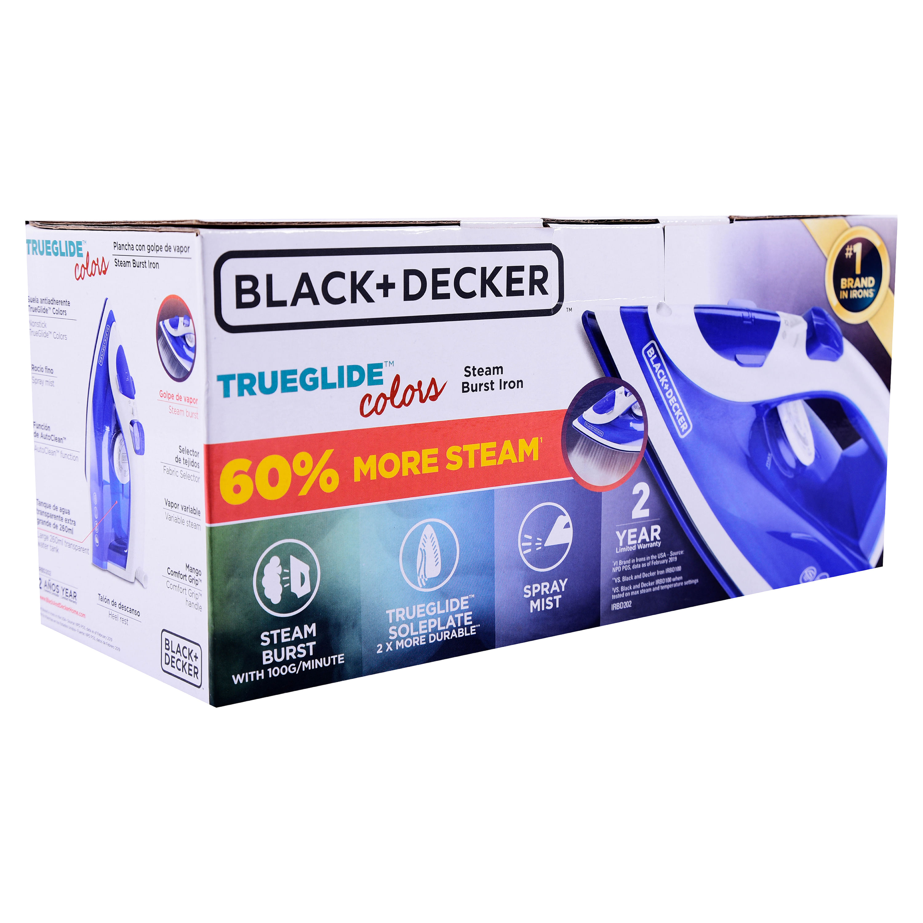  BLACK+DECKER® Plancha de vapor de un solo paso con