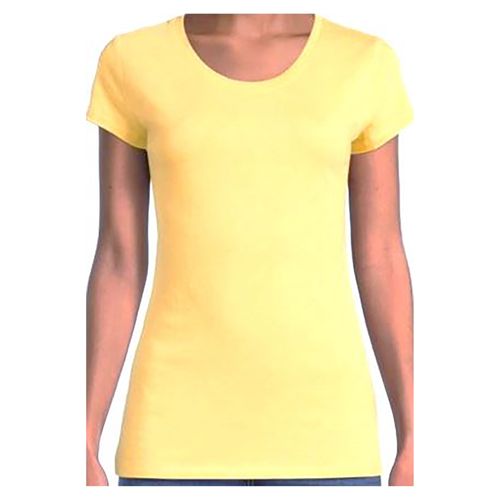 T-shirt NOBO manga corta para dama talla XS Amarillo