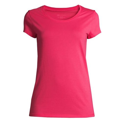 T-shirt NOBO manga corta para dama talla XL Fucsia