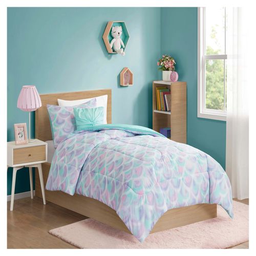 Edredon Mainstays Kids Mermaid Twin - 3 Piezas