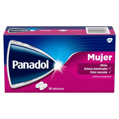Tabletas Panadol Mujer -16 Unidades