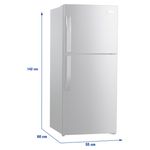 Refrigeradora-No-Frost-Oster-198-Litros-7-Pies-Cubicos-Silver-2-Puertas-Luz-Led-Manija-Externa-Bandejas-De-Vidrio-Templado-4-11136