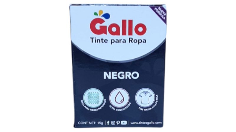 Limpieza :: Complementos para ropa :: Tintes para ropa :: TINTE PARA ROPA  GRIS GALLO 15GR - Productos: Compras de supermercado online