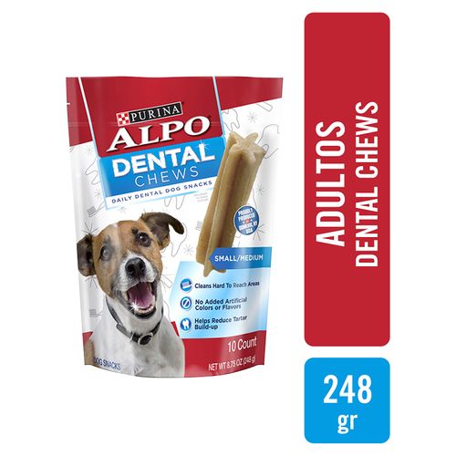 Snacks Purina Alpo Dental Chews Adultos - 248gr