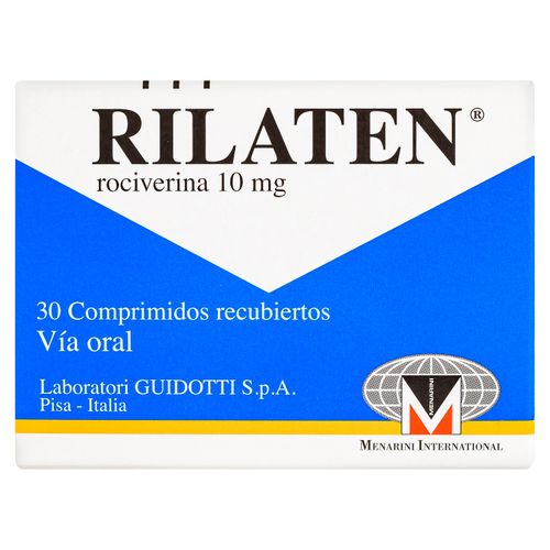 Comprimidos Recubiertos Rilaten 10mg- 30 Tabletas