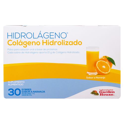 Hidrolageno Garden House Colageno Hidroliza 30 Sobres