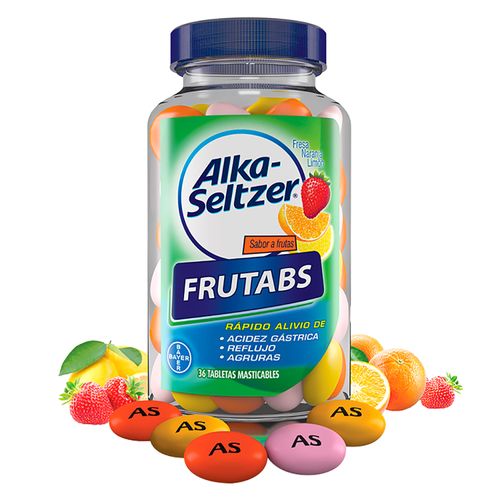 Alka Seltzer Frutabs X 36 Tabletas Masticables