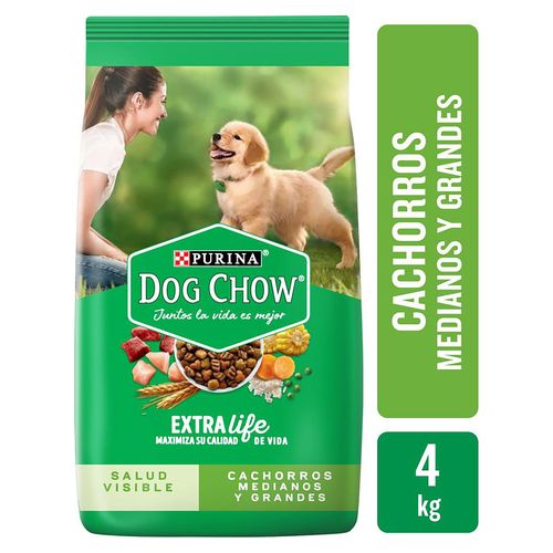 Alimento Perro Cachorro Purina Dog Chow Medianos y Grandes -4kg