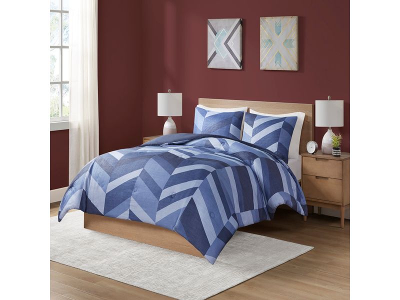 Edred-n-Mainstays-Dise-o-Seersucker-reversible-Tama-o-Full-Queen-3-Piezas-Color-Azul-Modelo-WMCE10-351-1-19281