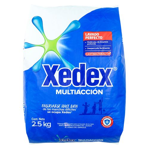 Detergente en polvo Xedex multiacción limpieza activa -  2.3 kg