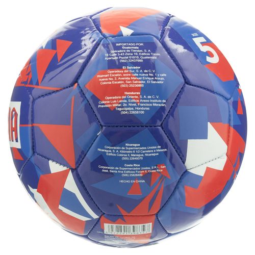 Bola de futbol Athletic Works, con nombre de países. Modelo:COWC-5