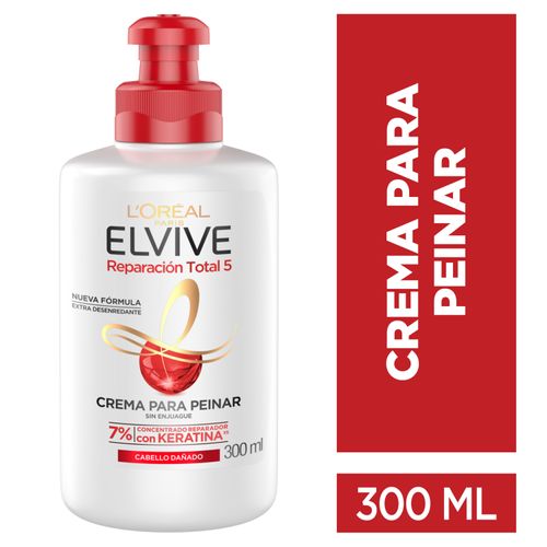 Crema para peinar L'Oréal  elvive reparación total 5 nueva fórmula - 300 ml