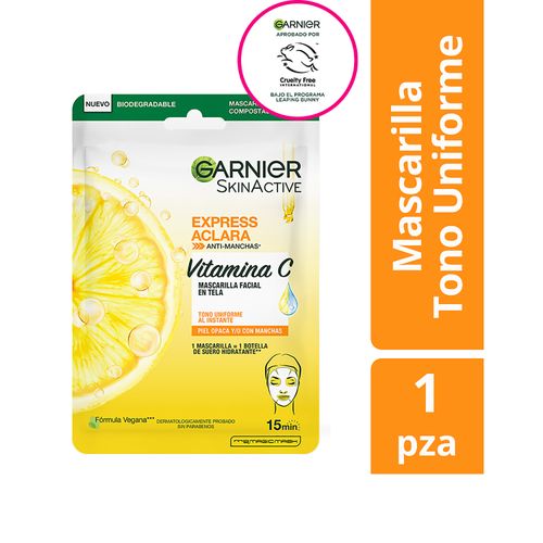 Mascarilla Express Aclara Garnier Vitamina C - 28gr