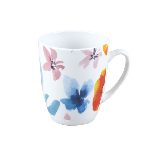 Taza Mainstays de Porcelana 12 onzas Diseño Floral