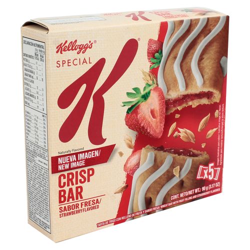 Barra de cereal Kellog's special k crisp sabor fresa - 90 g
