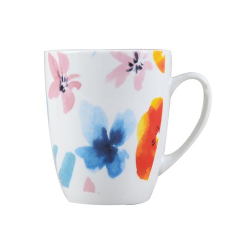 Taza Mainstays de Porcelana 12 onzas Diseño Floral