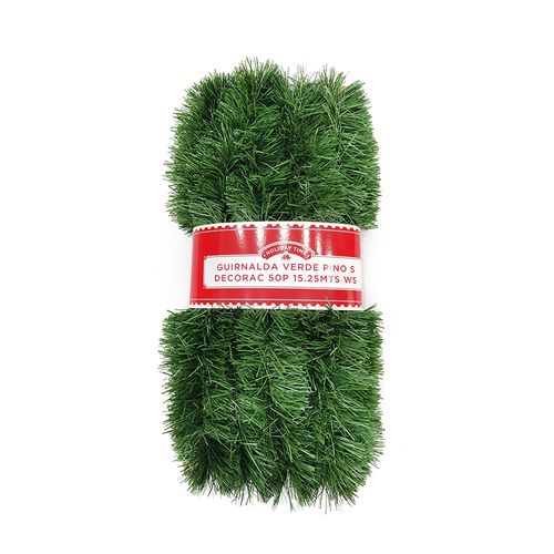Guirnalda Verde Pino 50P 15.25Mts