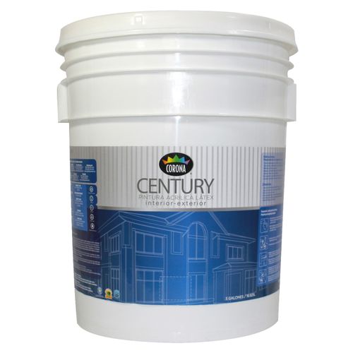 Pintura Látex Century Acrílica Color Blanco Hueso - Cubeta