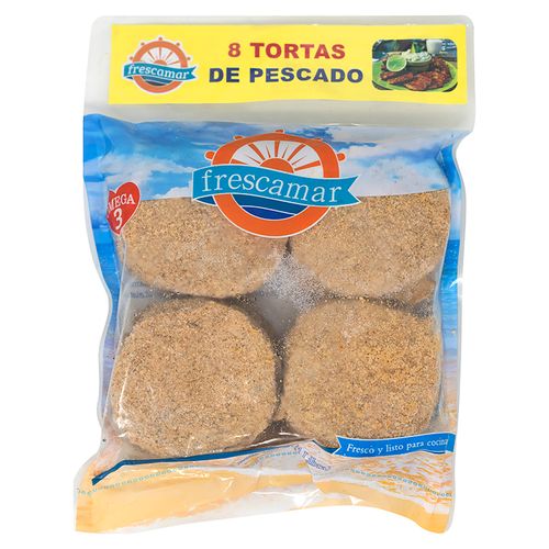 Tortas De Pescado Fresca- 8 Unidades