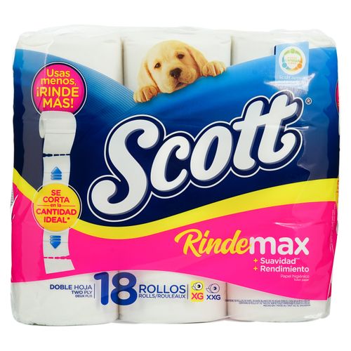 Papel Higenico Scott Rindemax 2P 18R 430H