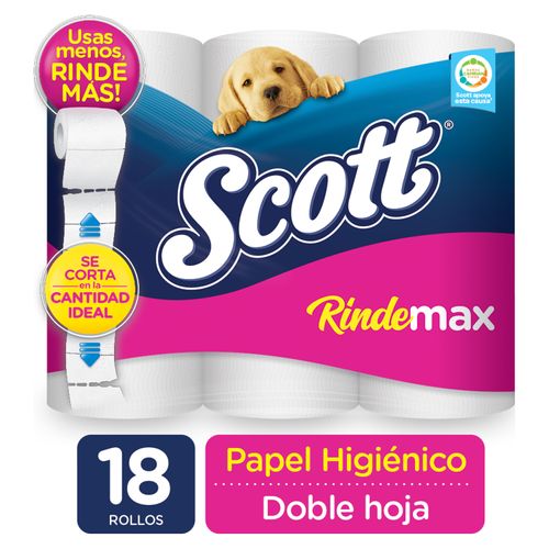 Papel Higenico Scott Rindemax 420 Hojas 18u