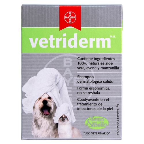 Jabón Bayer Vetriderm Perro Y Gato - 100 g