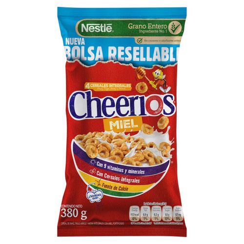 Cereal Nestle Cheerios® Bolsa Miel -380gr