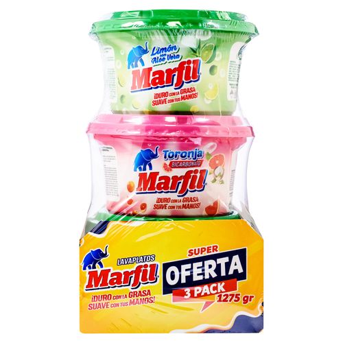 Lavaplatos Marfil 3Pack Limón Toronja 1275g