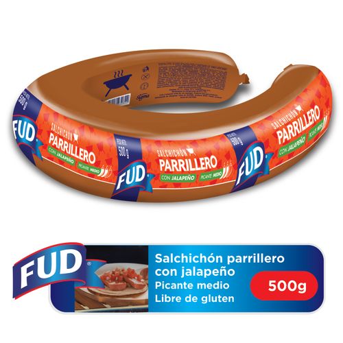 Salchichón Fud Parrillero Jalapeño -500gr