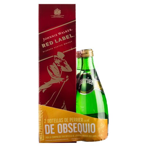 Whisky Johnnie Walker Red Mas Cortesia Perrier - 750ml
