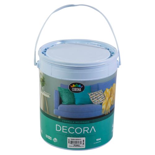 Pintura Latex Decora Formula Mejorada Para Interiores Color Blanco - 1 Galon