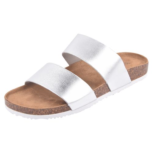 Sandalia Casual Boulevard Para Dama Large Plateado - Size 38 - 39