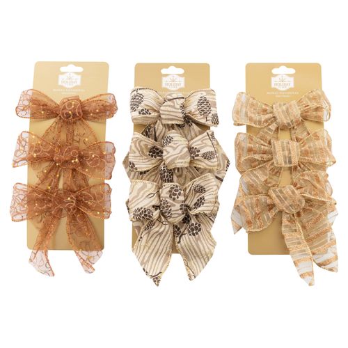 Set Moñas Holiday Time Pequeña - 12.7X12.7cm