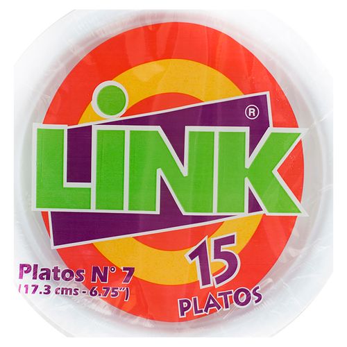 Plato Link Desechable N 15Ea