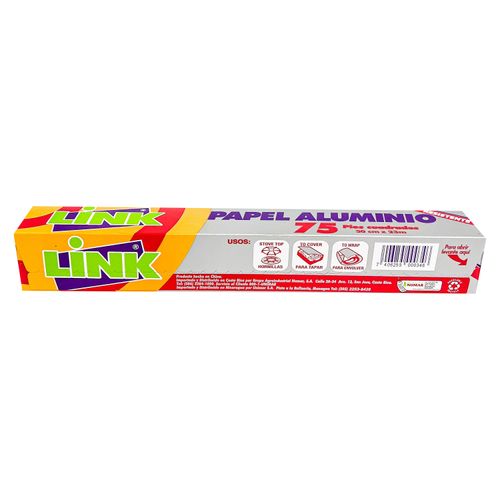 Papel Aluminio Link 25 Pies 1Ea