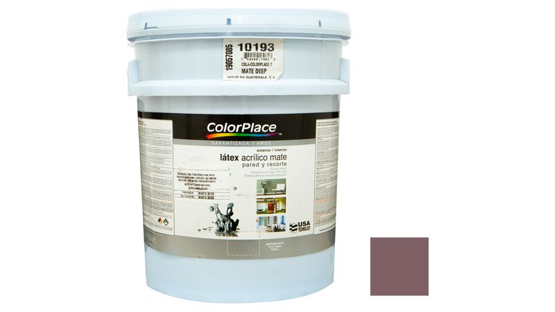 Comprar Pintura Látex ColorPlace Mate Base Deep. 4 Años De