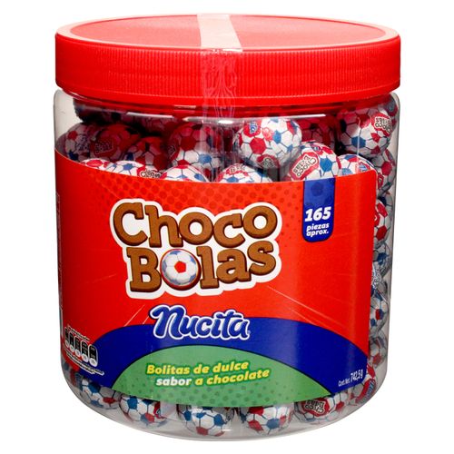Dulces Nucitas choco bolas Bote - 742.5 g