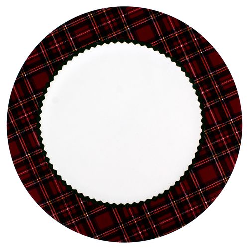 Plato Holiday Time Base Diseño Escoses 33cm