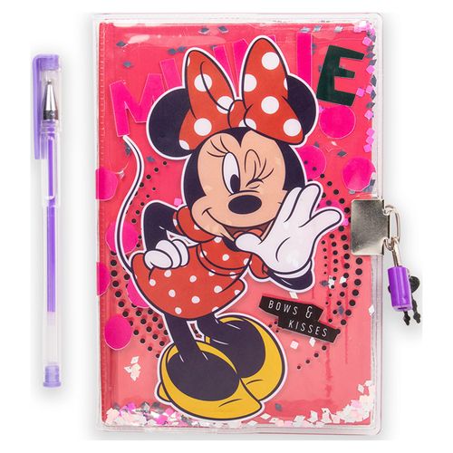 Diario Minnie con una portada de agua con estrellas y 80 hojas para escribir todos tus recuerdos