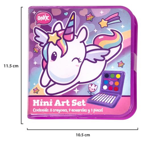 Set  Mini Art Onix con acuarelas y crayones para hacer dibujos divertidos