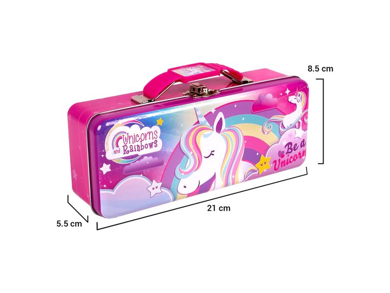 Lapicera-Rectangular-Met-lica-Unicorns-and-Rainbows-con-agarradera-para-transportar-con-mayor-facilidad-1-21197