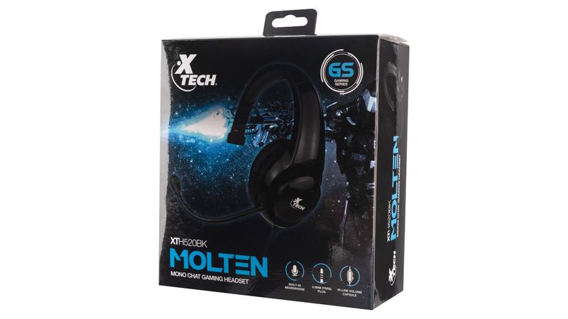 Audifonos Gamer monoauriculares Molten XTH520BK con Micrófonos