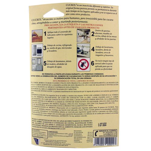 Eliminador Cuckol de Cucarachas - 90 g
