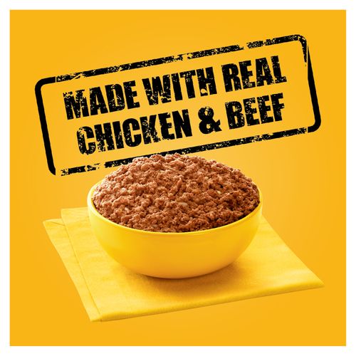Alimento húmedo Pedigree para cachorros lata sabor pollo y res - 375 g