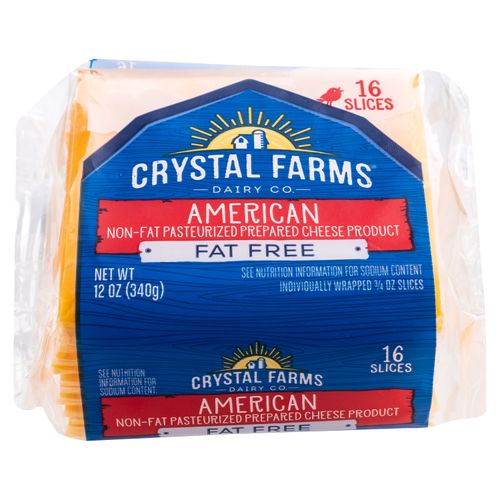 Queso Americano Crystal Farms 16R - 340 g