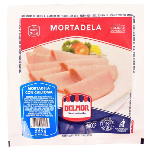 Mortadela Con Chiltoma Delmor 225gr